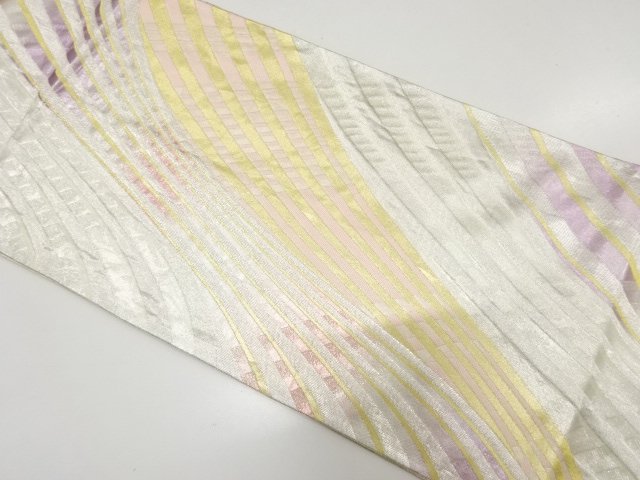 線描き模様織り出し　全通袋帯